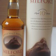 Milford Single Malt Whisky 43%vol 0,7L * Neuseeland * Limited Edition 10 Jahre