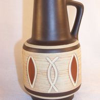 ESR Sawa Sgraffito Keramik Henkel-Vase, Modell-Nr. 347 15, 60er Jahre