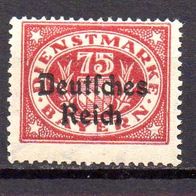 D. Reich Dienst 1920, Mi. Nr. 0043 / D43, Überdruck auf Bayern, ungestempelt #06746