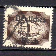 D. Reich Dienst 1920, Mi. Nr. 0046 / D46, Überdruck auf Bayern, gestempelt #06768