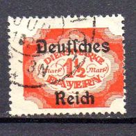 D. Reich Dienst 1920, Mi. Nr. 0048 / D48, Überdruck auf Bayern, gestempelt #06781