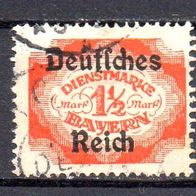 D. Reich Dienst 1920, Mi. Nr. 0048 / D48, Überdruck auf Bayern, gestempelt #06782