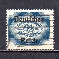 D. Reich Dienst 1920, Mi. Nr. 0049 / D49, Überdruck auf Bayern, gestempelt #06788