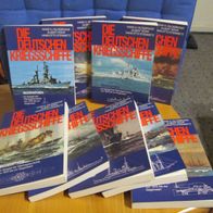 DIE Deutschen Kriegsschiffe / Hildebrand 9 Bände - Marinegeschichte 1-9