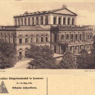 AK Hannover Städt. Opernhaus von 1924 Sängerbundfest Festpostkarte
