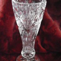 alte Kristall- Vase Glasvase Kristallvase Schleudersternmotiv 17,5 cm