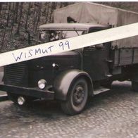 KVP-Foto DDR Oldtimer Volkspolizei Transporteinheit LKW Büssing