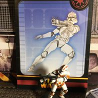 Star Wars Miniatures, Revenge of the Sith, #08 Clone Trooper, WotC, SW, (mit Karte)