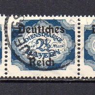 D. Reich Dienst 1920, Mi. Nr. 0049 / D49, Überdruck auf Bayern, gestempelt 3er #06811