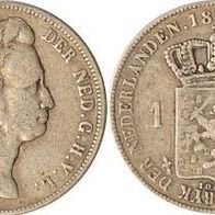 Niederlande Silber 1 Gulden 1840 " König Wilhelm I. (1815-1840) ss+