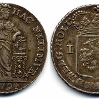 Batavische Republik Holland Silber 1 Gulden 1794 (1840-1849) ss+