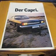 Prospekt Ford Capri Teil 1 super zustand