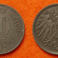 4507(6) 10 Zink-Pfennig (Deutschland) 1918 in ss ....... von * * * Berlin-coins * * *