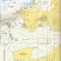 Große gebrauchte Seekarte von China, Zhujiang Kou - Chiwan, Shekou (auf Papier)