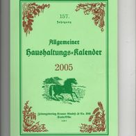 Allgemeiner Haushaltungs-Kalender 2005 - Stade - Elbe - Niederelbe