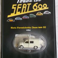 Solido Seat Formichetta 1964 Kastenwagen 1:43 mit Sammelheft