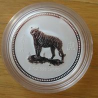 Australien Lunar Serie I Tiger 2 Oz Münze 2010