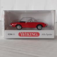 Wiking 1:87 Alfa Romeo Spider offen rot in OVP 0206 01 (2018)