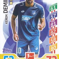 TSG Hoffenheim Topps Match Attax Trading Card 2017 Kerim Demirbay Nr.155