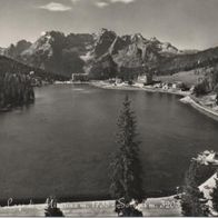 Alte Ansichtskarte: Dolomiti Lago di Misurina m. 1735 Sorapis m. 3205