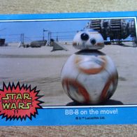 Star Wars BB-8 on the move! 11 the force awakens !!! seltene Karte wie auf Bild