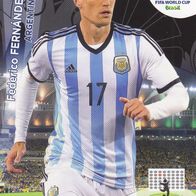 Panini Trading Card Fussball WM 2014 Federico Fernandez aus Argentinien