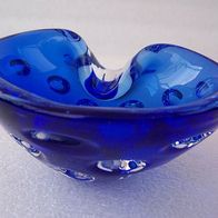 Blauer Murano-Glas Aschenbecher (Schale)