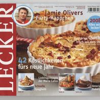 Magazin Lecker kochen und genießen No 1 + 2 2008 - Jamie Olivers Party-Häppchen