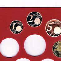 Kursmünzen Bundesrepublik 1 2 5 10 Cent 2009 A Berlin Spiegelglanz PP versiegelt