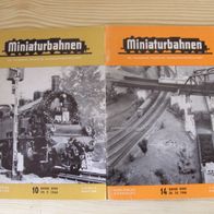 Miniaturbahnen 2 Hefte - Band XVIII 1966 - MIBA-Verlag Nürnberg