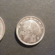 3 Stück 1 Franc Münzen Belgien 1978/91/94