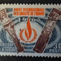 Briefmarke Elfenbeinküste - Olympische Spiele 1968