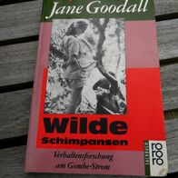 Jane Goodall Wilde Schimpansen Verhaltensforschung am Gombe-Strom TB rororo 1991