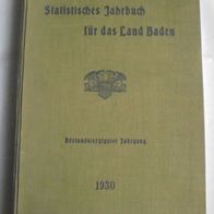 Statistisches Jahrbuch für das Land Baden 43. Jahrgang 1930