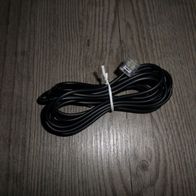 3,0 m Patch Kabel schwarz 4 Adern belegt 10 Neu unbenutzt von HAMA