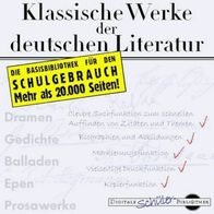 CD-Rom "Klassische Werke der deutschen Literat", Digitale Bibliothek Sonderband DSB01