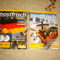 2 Sammelhefte : postfrisch, Das Philatelie-Journal, Deutsche Post, Jahr 2010