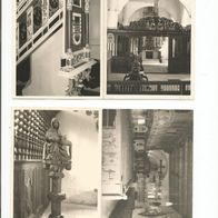 5 verschiedene AK Originalfotos St. Jacobi d. Ä.-Kirche zu Lüdingworth - Cuxhaven