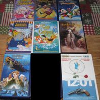 8 VHS Kassetten