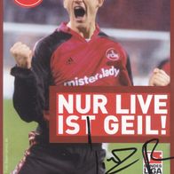 1. FC Nürnberg Autogrammkarte 2005 Robert Vittek Sonderkarte RAR