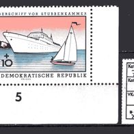 DDR 1960 Stapellauf des FDGB-Urlauberschiffs MS Fritz Heckert MiNr. 770 postfr. ER