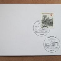 1982 BERLIN FDC Ersttagsbrief Deutschland MIchelnummer 687 ESST auf Blanko Karte