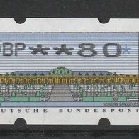 BRD ATM 2.2 DBP 80 Pfg Schloss Sanssouci ohne Nummer * *