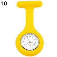 SI-09 Schwesternuhr Pulsuhr Kitteluhr Kasak Uhr Rotkreuzuhr Nurse Watch gelb