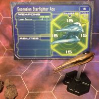 Star Wars Miniatures, Starship Battles, #51 Geonosian Starfighter Ace, (mit Karte)