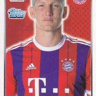 Bayern München Topps Sammelbild 2014 Bastian Schweinsteiger Bildnummer 208