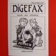 Mosaik Fanzine - Digefax Nr. 15 / 1997 - Digedags / Abrafaxe - variant / selten