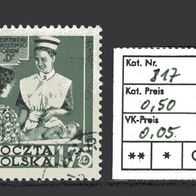 Polen 1953 Gesundheitsdienst MiNr. 817 gestempelt