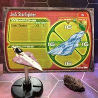 Star Wars Miniatures, Starship Battles, #19 Jedi Starfighter, SW (mit Karte)