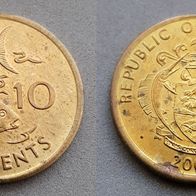 10432(7) 10 Cents (Seychellen / Thunfisch) 2003 in ss-vz von * * * Berlin-coins * * *